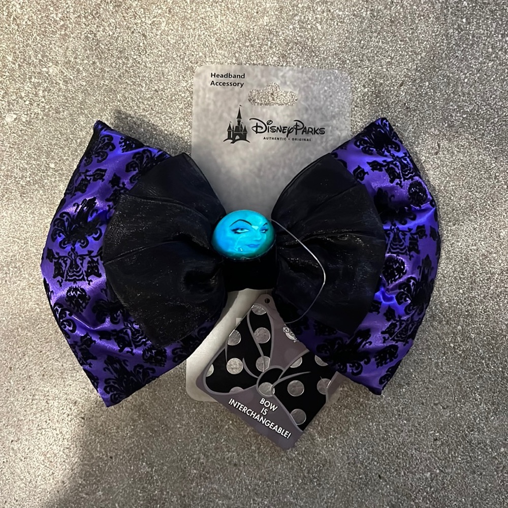 Disney Parks Disneyland Haunted Mansion Hair Accessory Hair Bow NWT